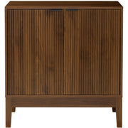 2-Door Reeded Storage Cabinet, Accent Furniture, Sideboard