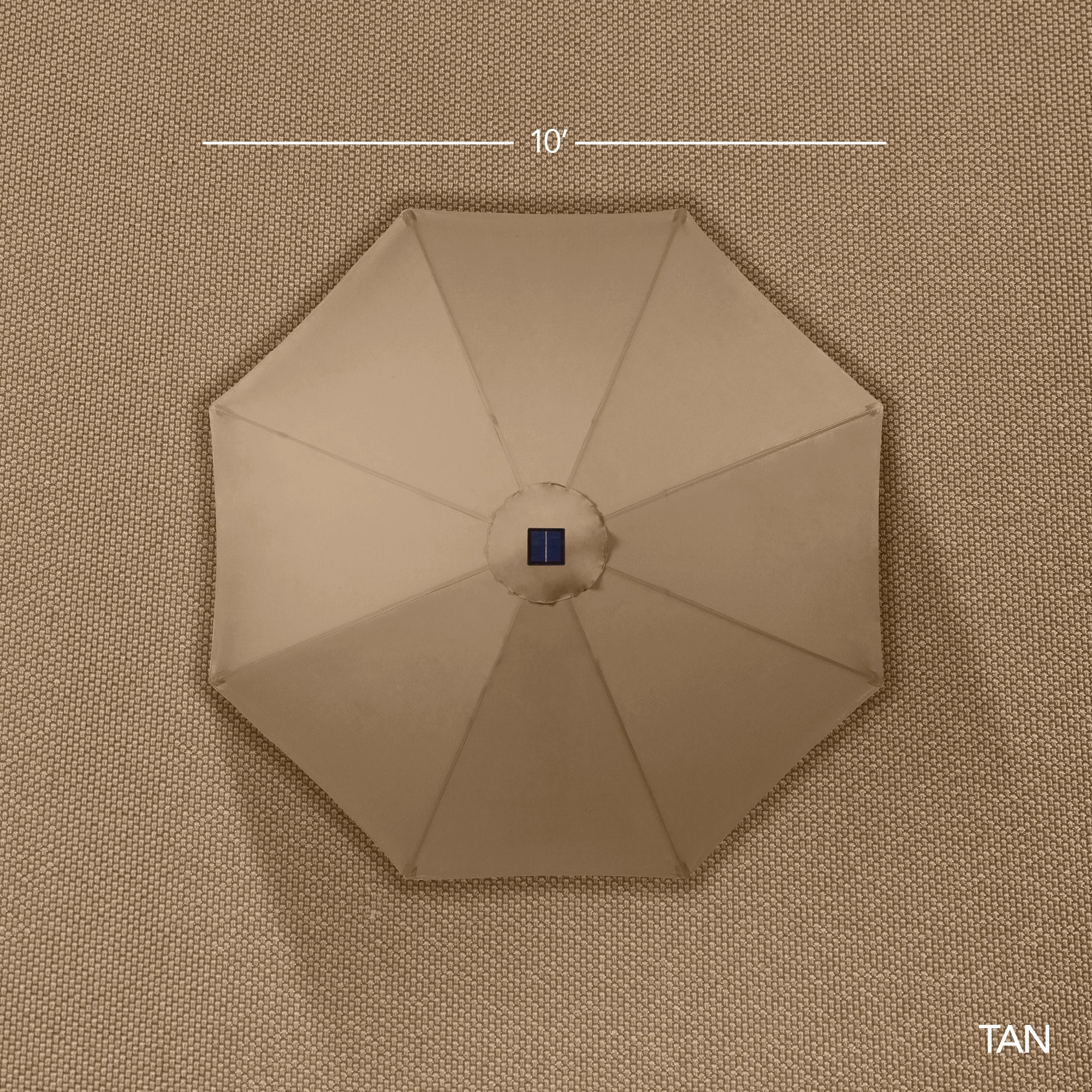 360 LED Rotating Cantilever Offset Patio Umbrella - 10ft – Best