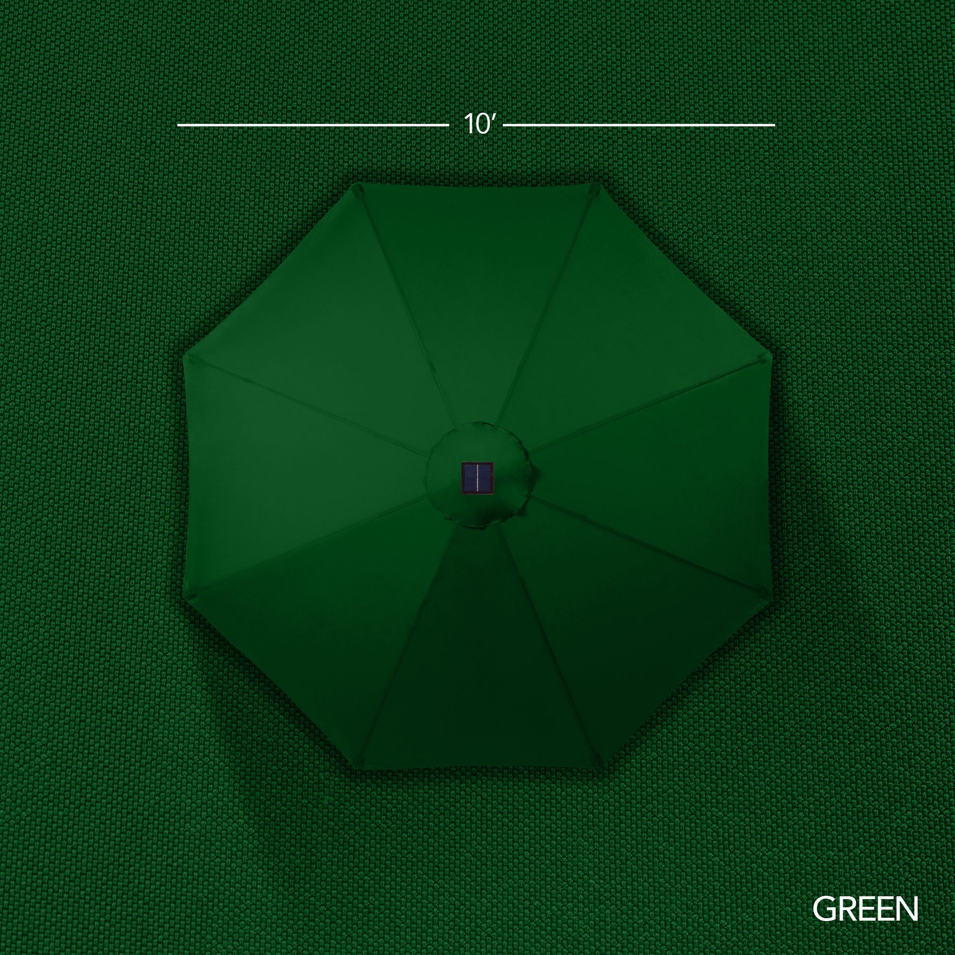 360 LED Rotating Cantilever Offset Patio Umbrella - 10ft