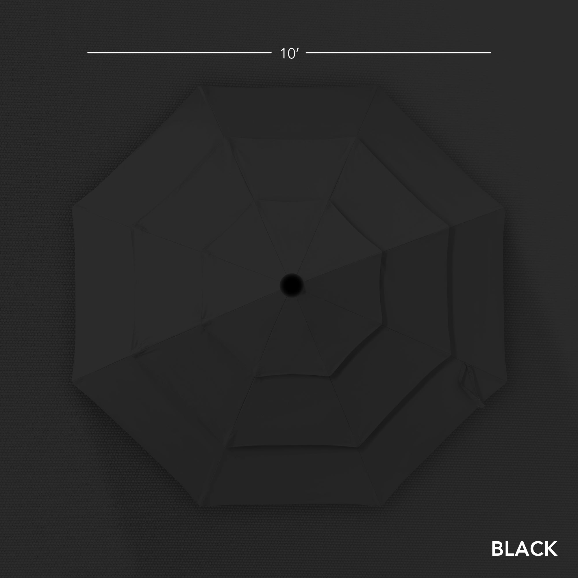 3-Tier Patio Umbrella w/ Tilt Adjustment, Crank - 10ft