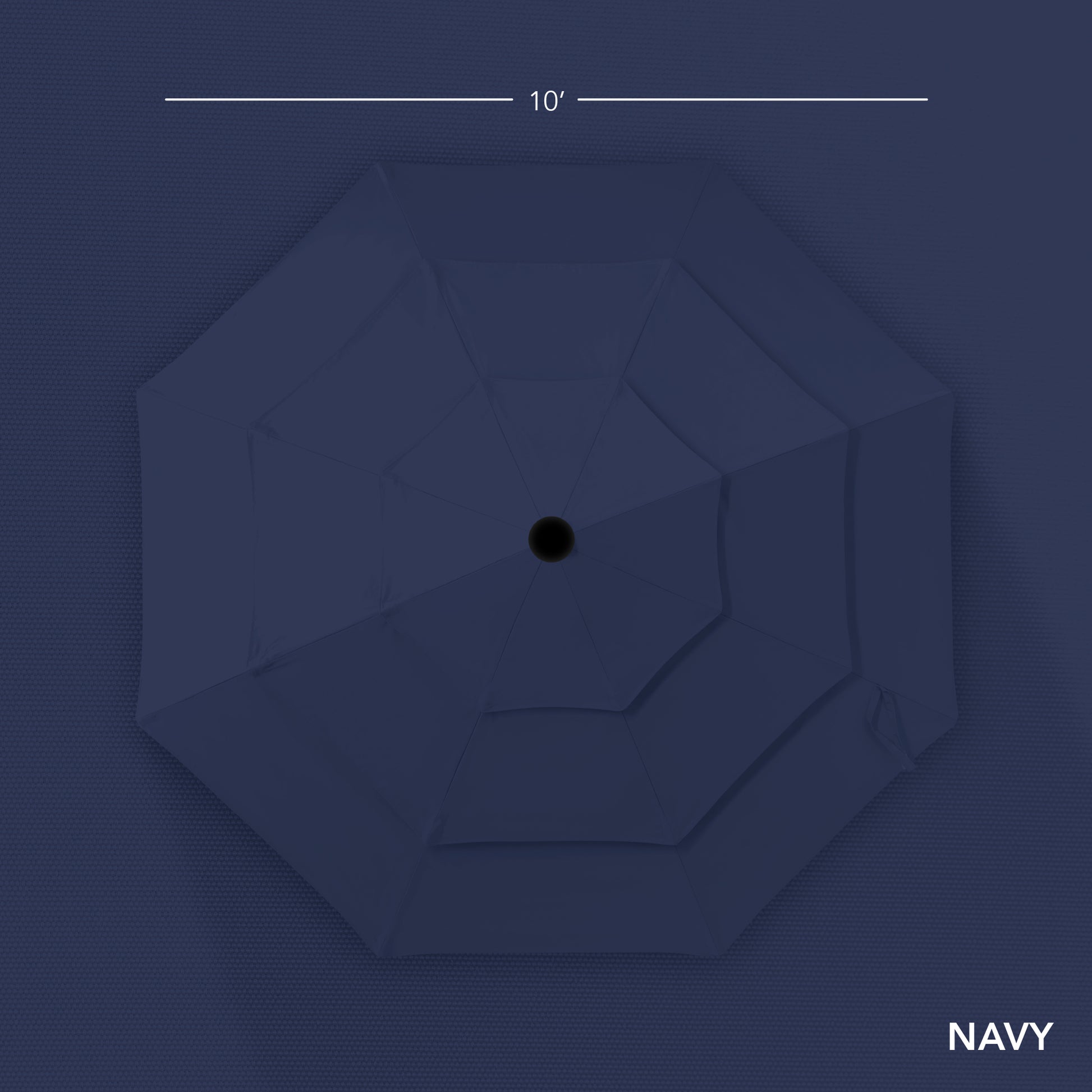 3-Tier Patio Umbrella w/ Tilt Adjustment, Crank - 10ft