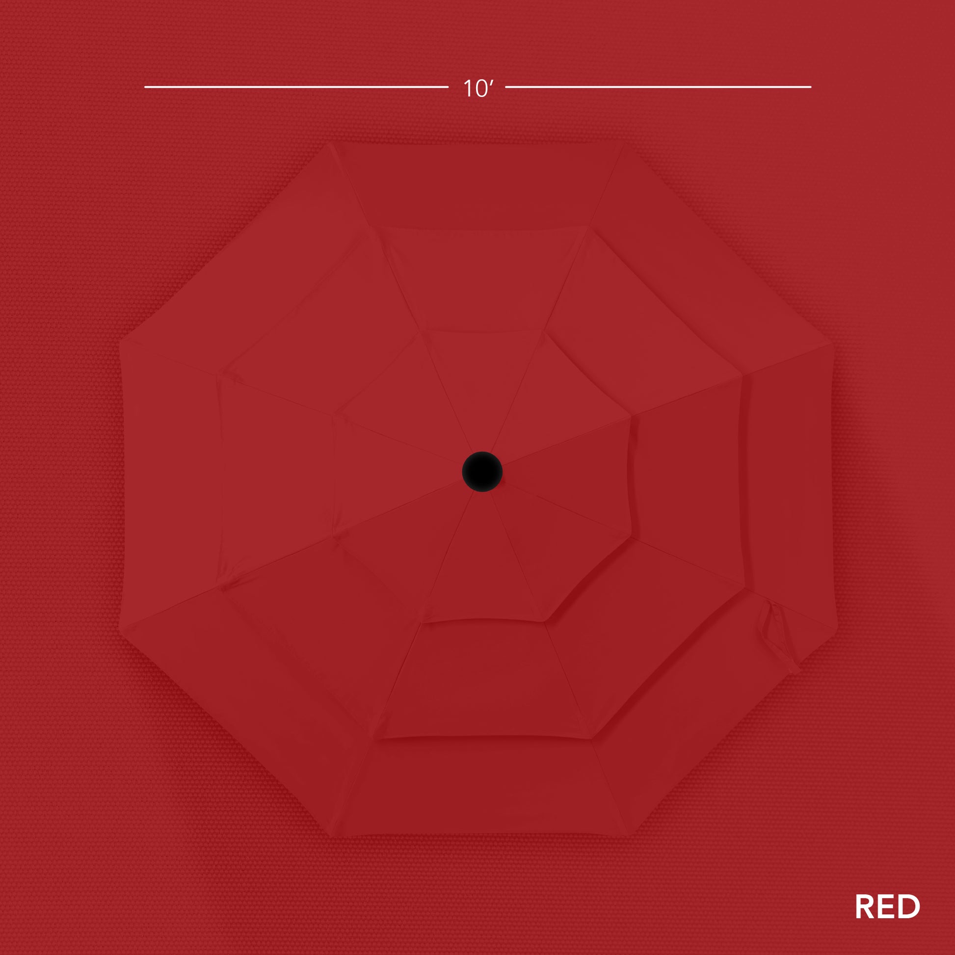 3-Tier Patio Umbrella w/ Tilt Adjustment, Crank - 10ft