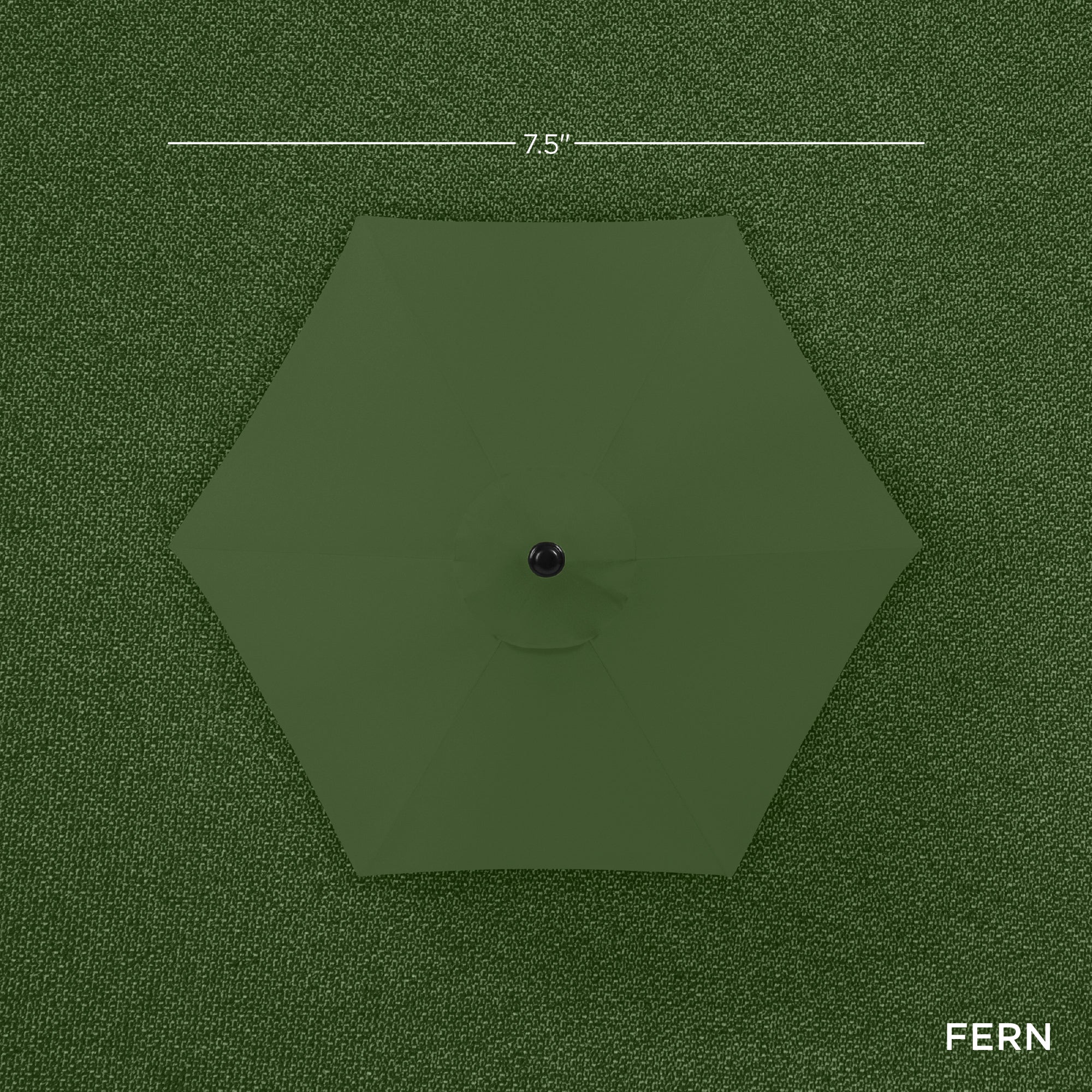 Outdoor Market Patio Umbrella w/ Push Button Tilt, Crank Lift - 7.5ft