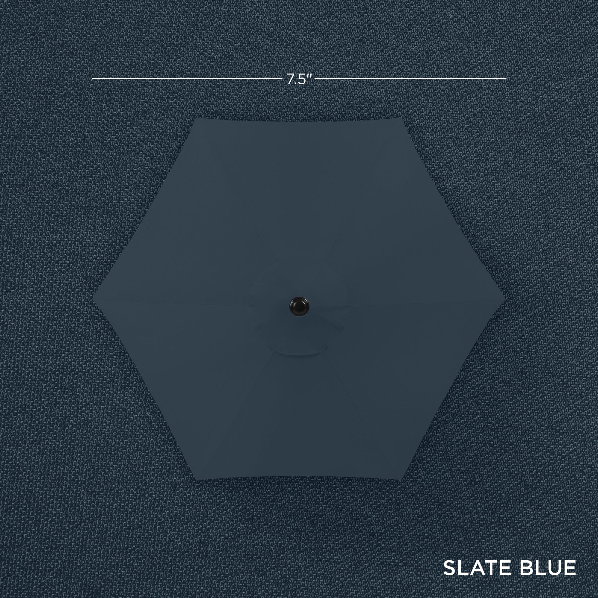 Outdoor Solar Patio Umbrella w/ Push Button Tilt, Crank Lift - 7.5ft