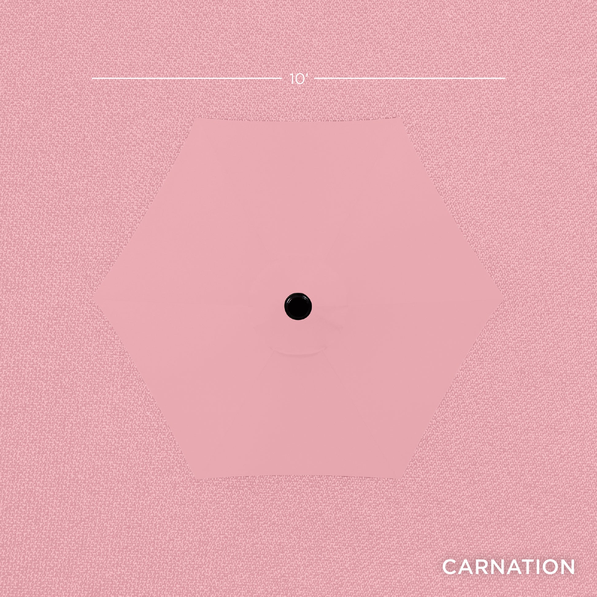 Outdoor Steel Market Patio Umbrella Decoration w/ Tilt, Crank Lift - 10ft