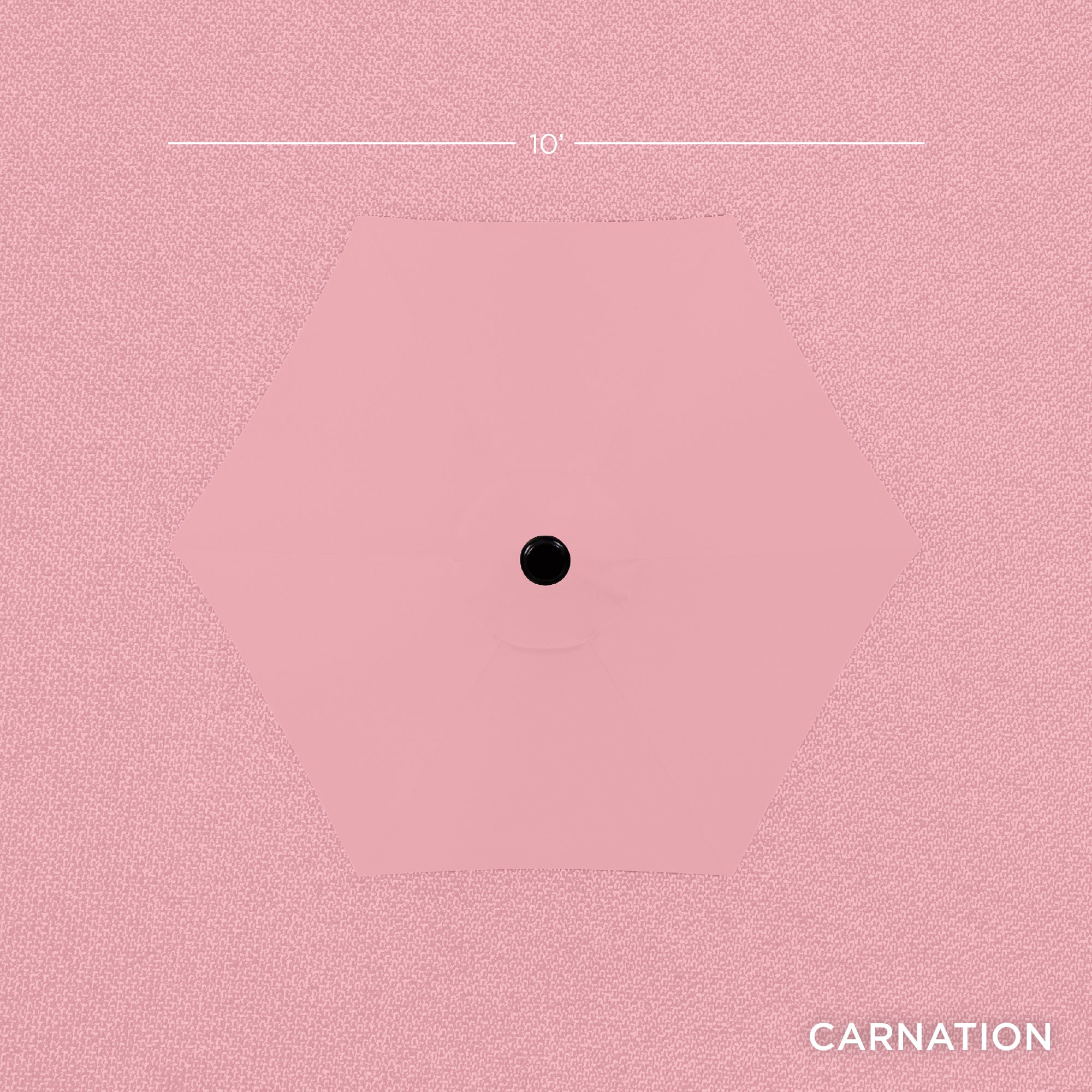 Outdoor Steel Market Patio Umbrella Decoration w/ Tilt, Crank Lift - 10ft