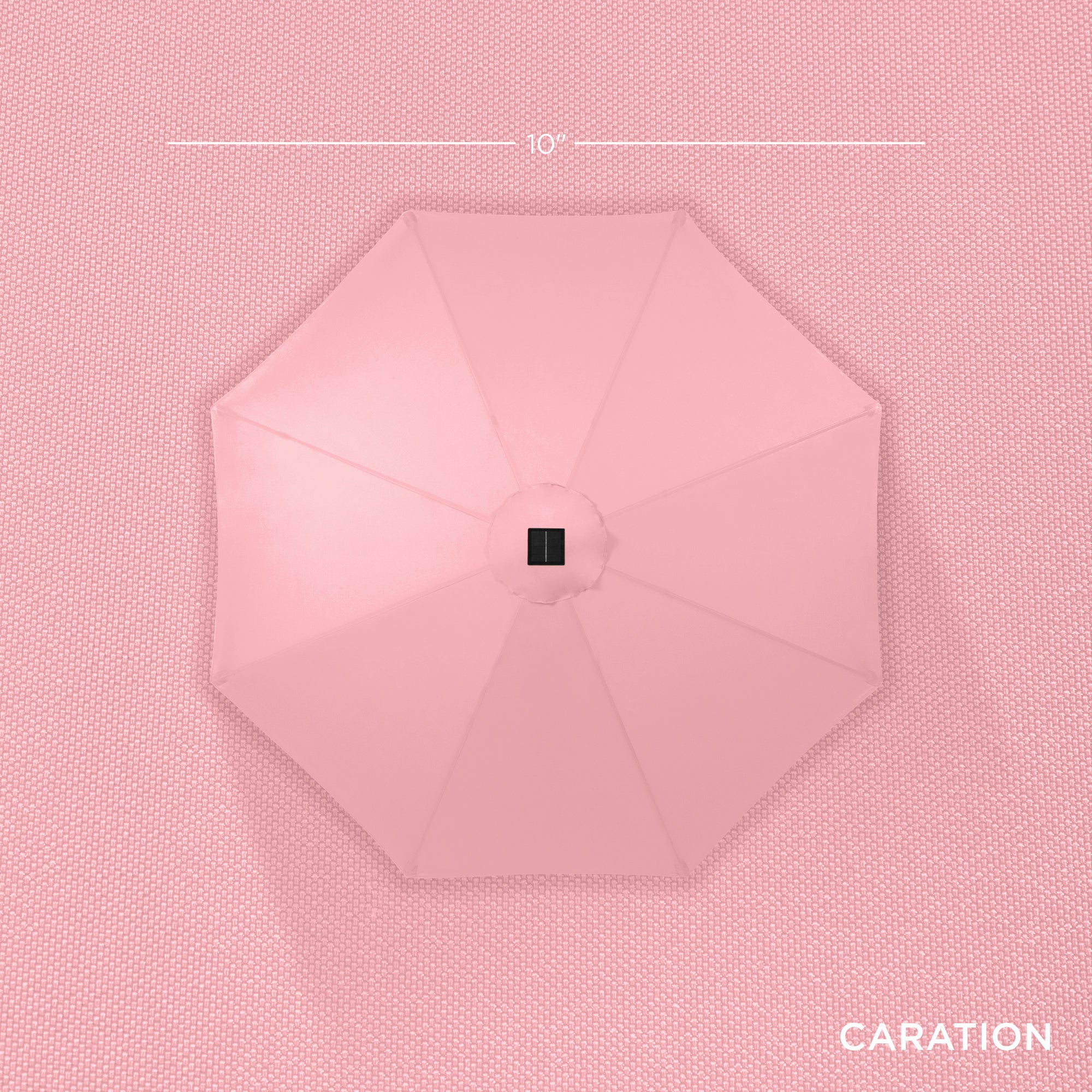 Solar LED Lighted Patio Umbrella w/ Tilt Adjustment, UV-Resistant - 10ft