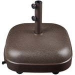 123lb Capacity Fillable Mobile Umbrella Base w/ 4 wheels - Dome Square