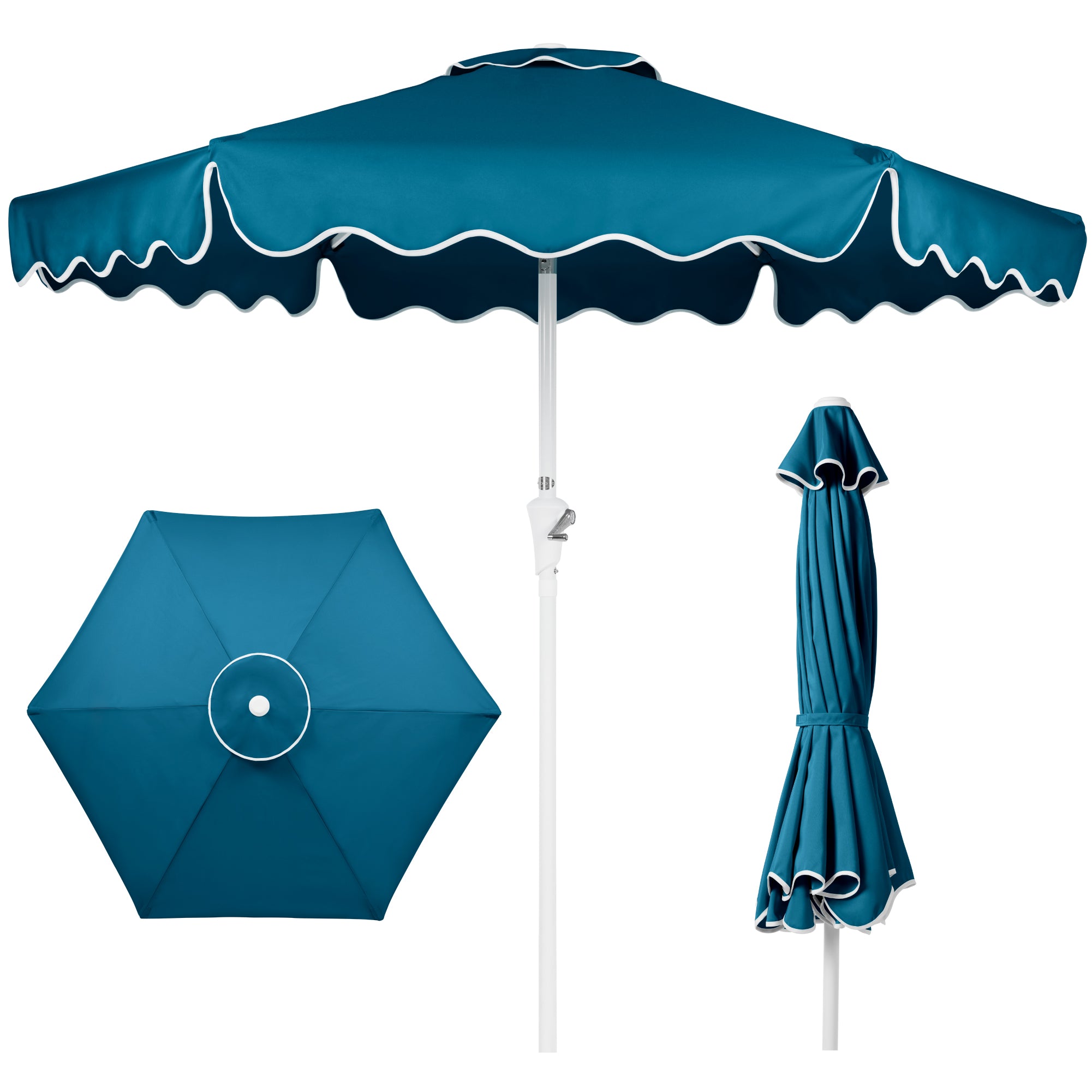 1/2 patio umbrellas California Umbrella Grove 7-1/2' Umbrella, Wood Pole, Sunbrella Auto crank stands flush against wall or glass door Qidvol Half Rectangle Umbrella Outdoor