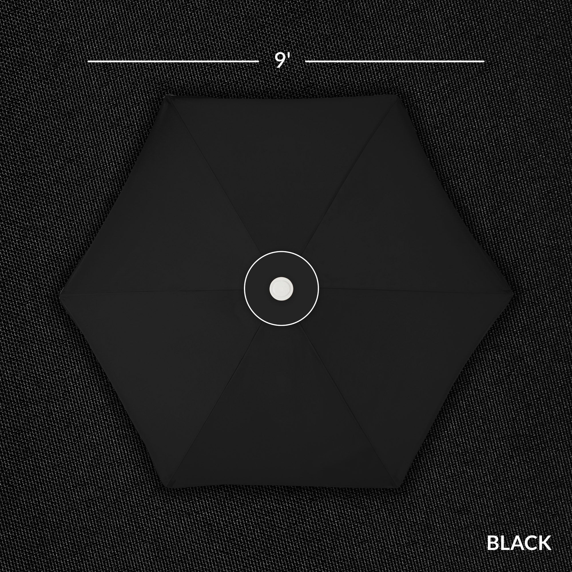 9ft Boho Fringe Umbrella  Tilt, UPF50+, Steel Pole