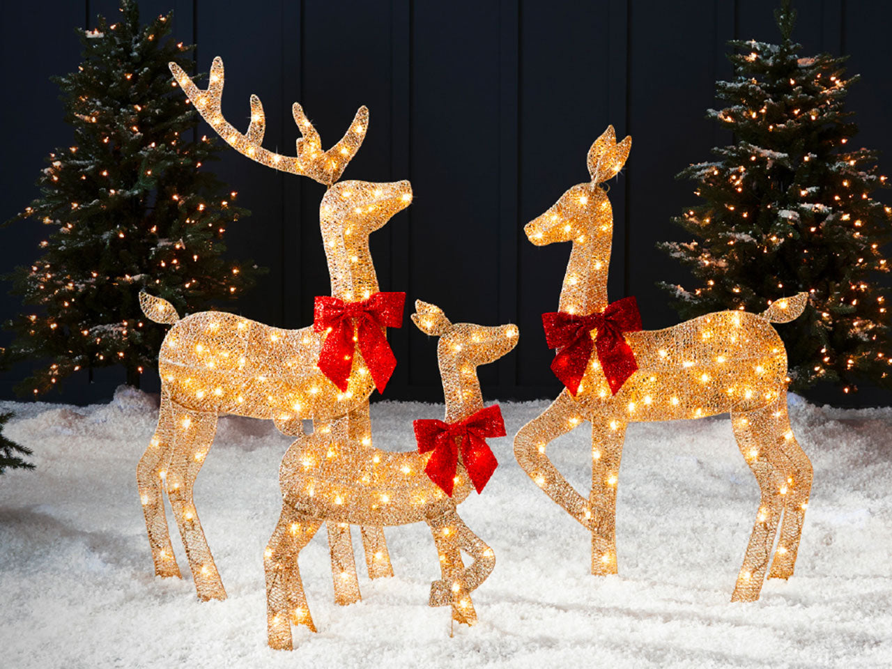Pre-Lit Artificial Red Christmas Tree w/ Incandescent Lights