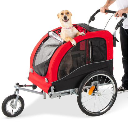 2-in-1 Pet Stroller and Bike Trailer – Best Choice Products