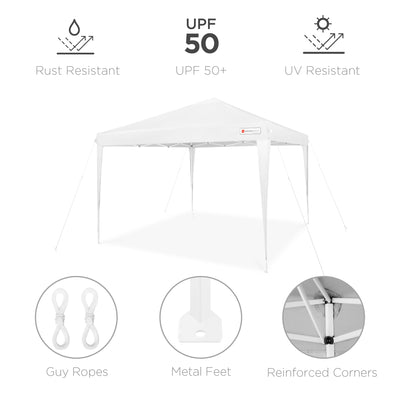 Reviews for Best Choice Products 10 ft. x 10 ft. Cerulean Easy Setup Pop Up  Canopy Instant Portable Tent w/1-Button Push and Carry Case