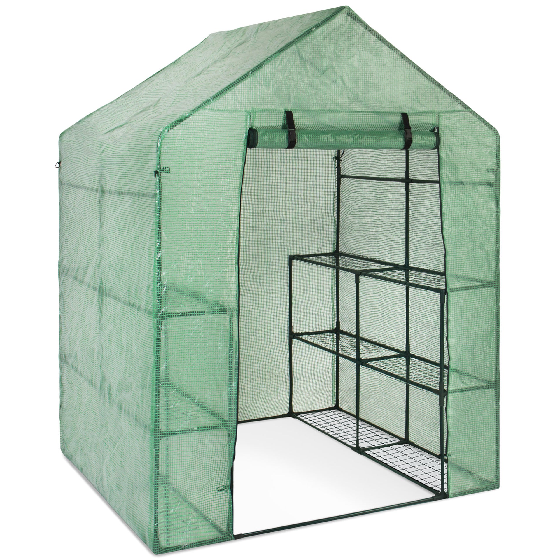 3 Tier 12 Shelf Outdoor Mini Greenhouse