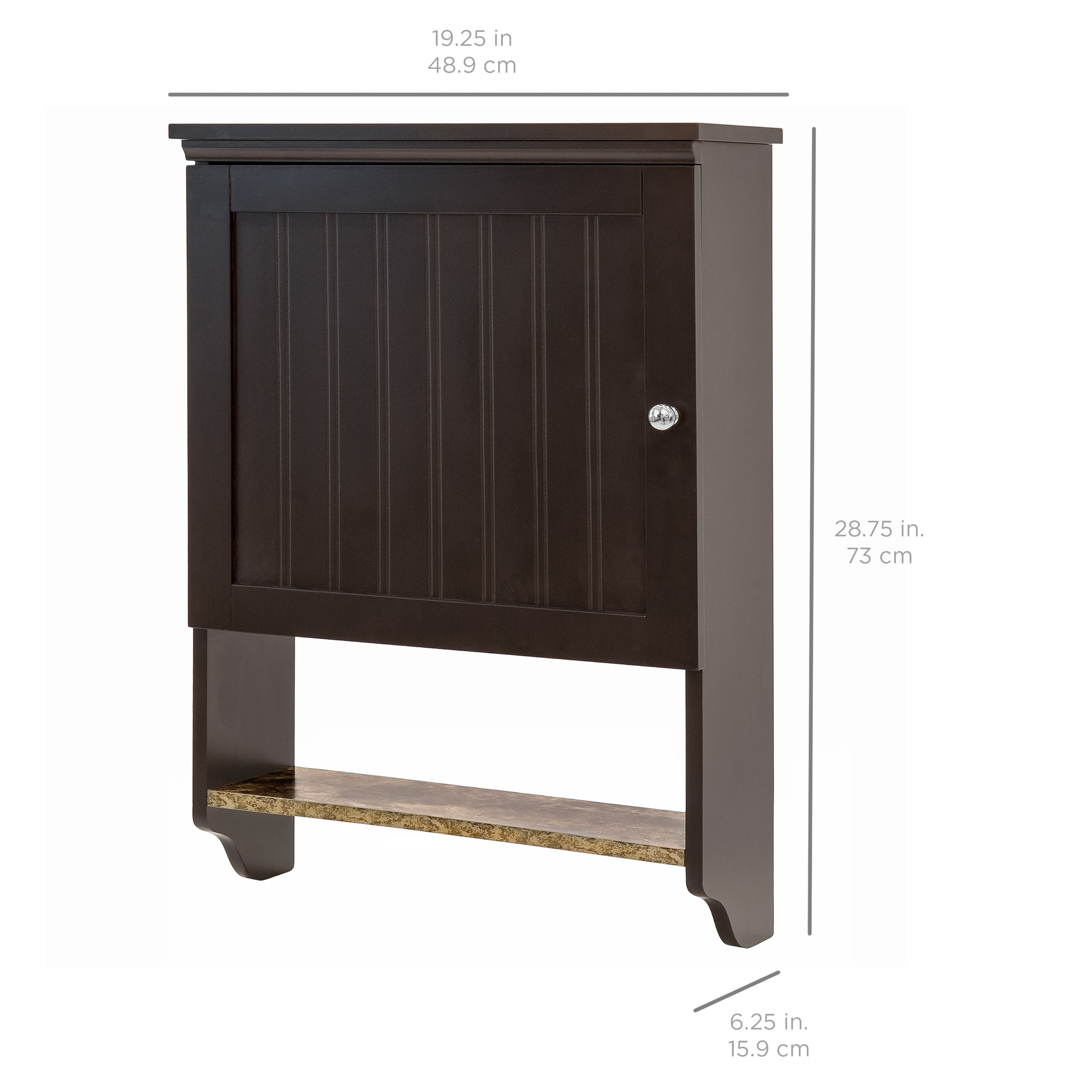 Bathroom Wall Mounted Hanging Cabinet Shelf Storage Decor 