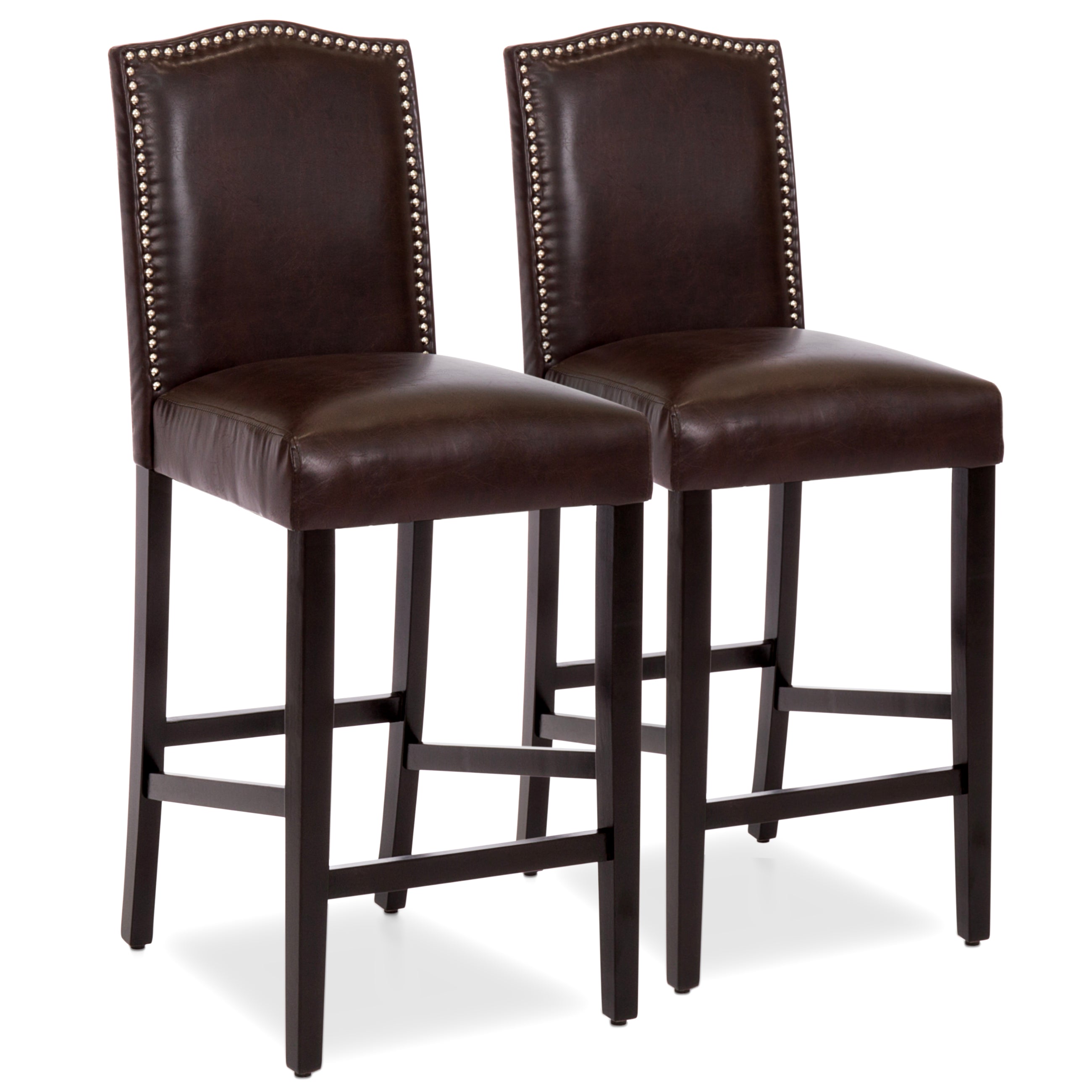 Leather studded bar online stools