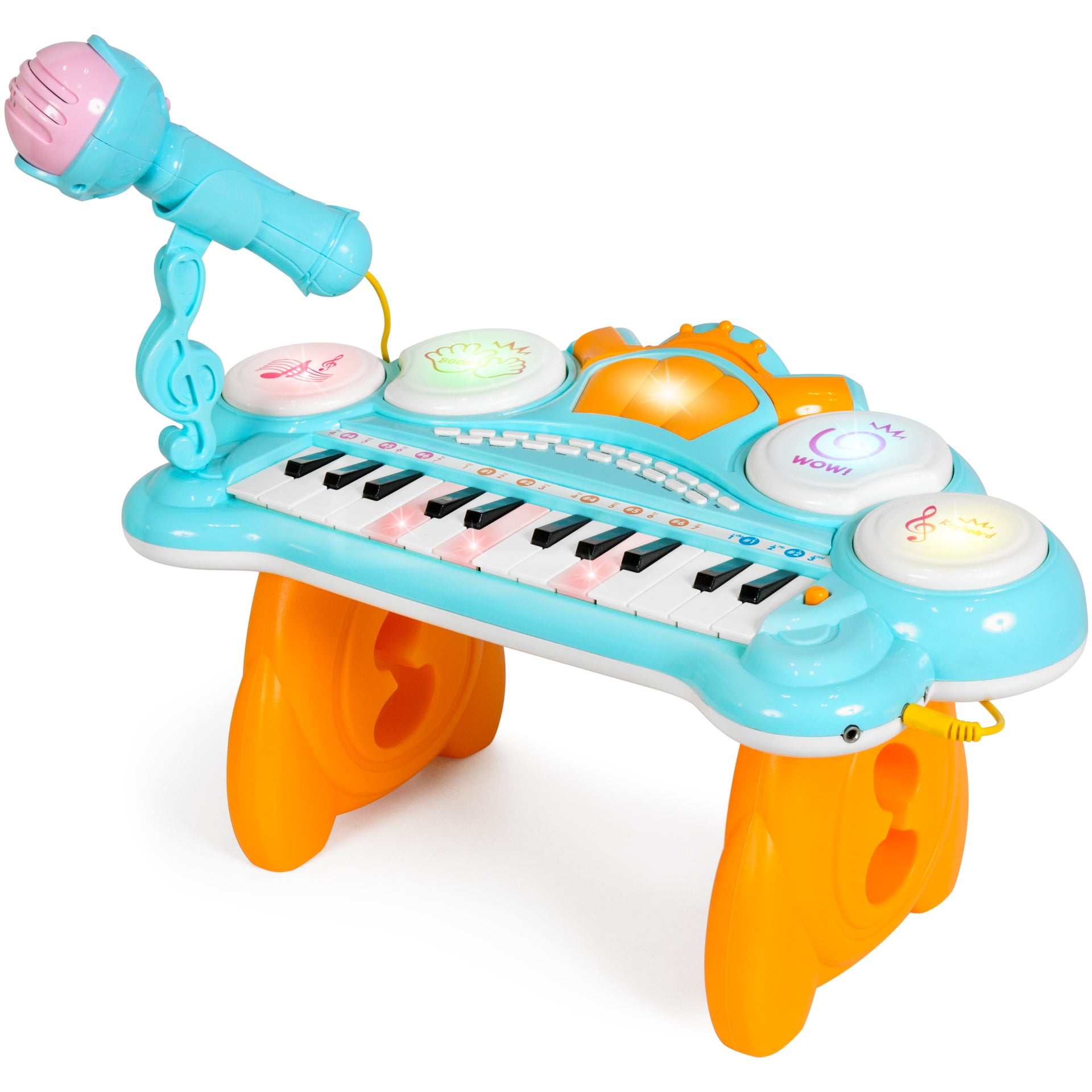 24 Key Musical Electronic Keyboard w Drums Microphone MP3