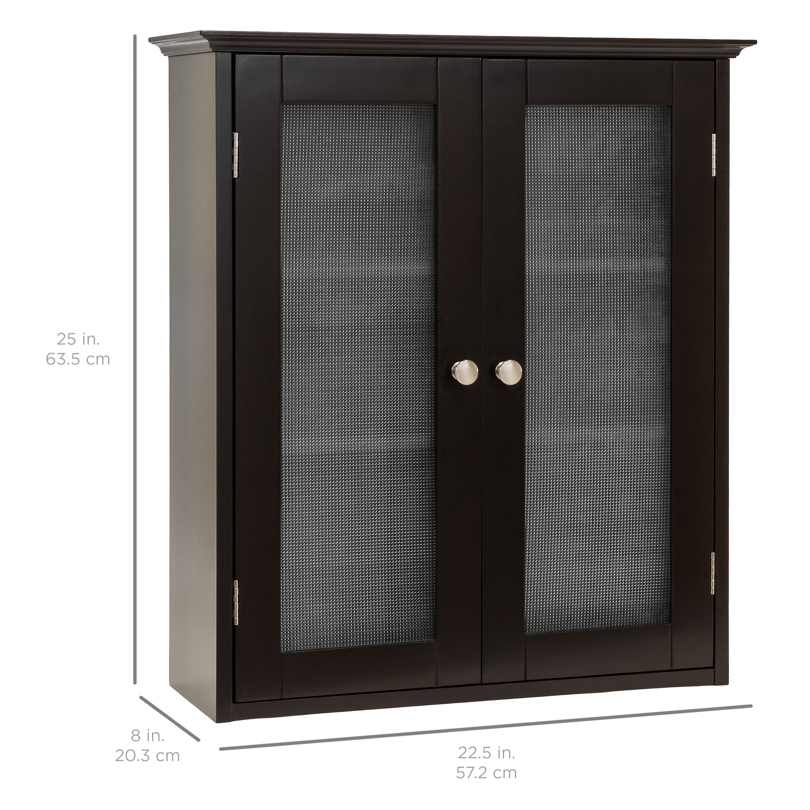 Double Door Over-the-Toilet Bathroom Storage Cabinet – Best Choice Products