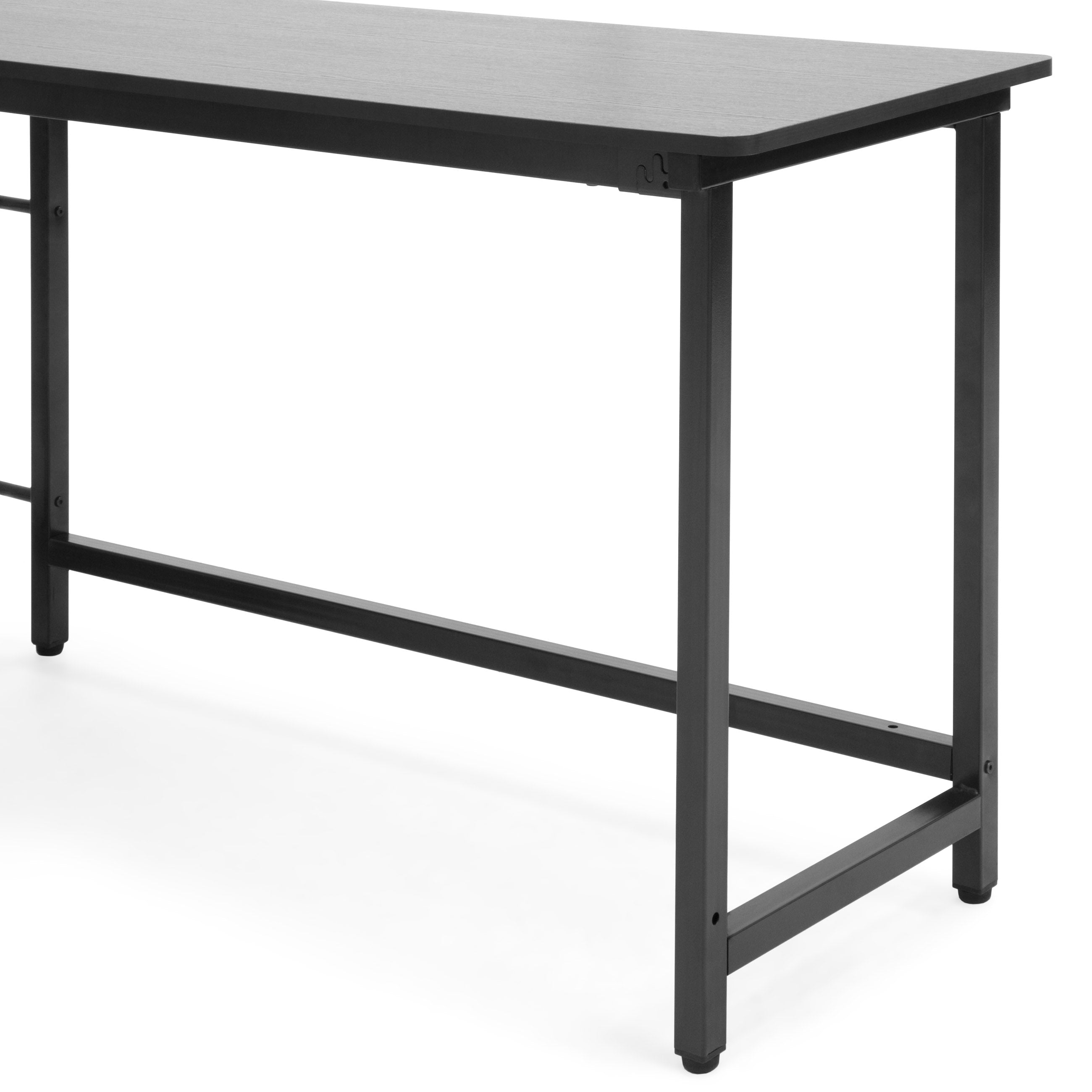 Modern L-Shaped Corner Computer Desk Table Workstation w/ CPU Stand 