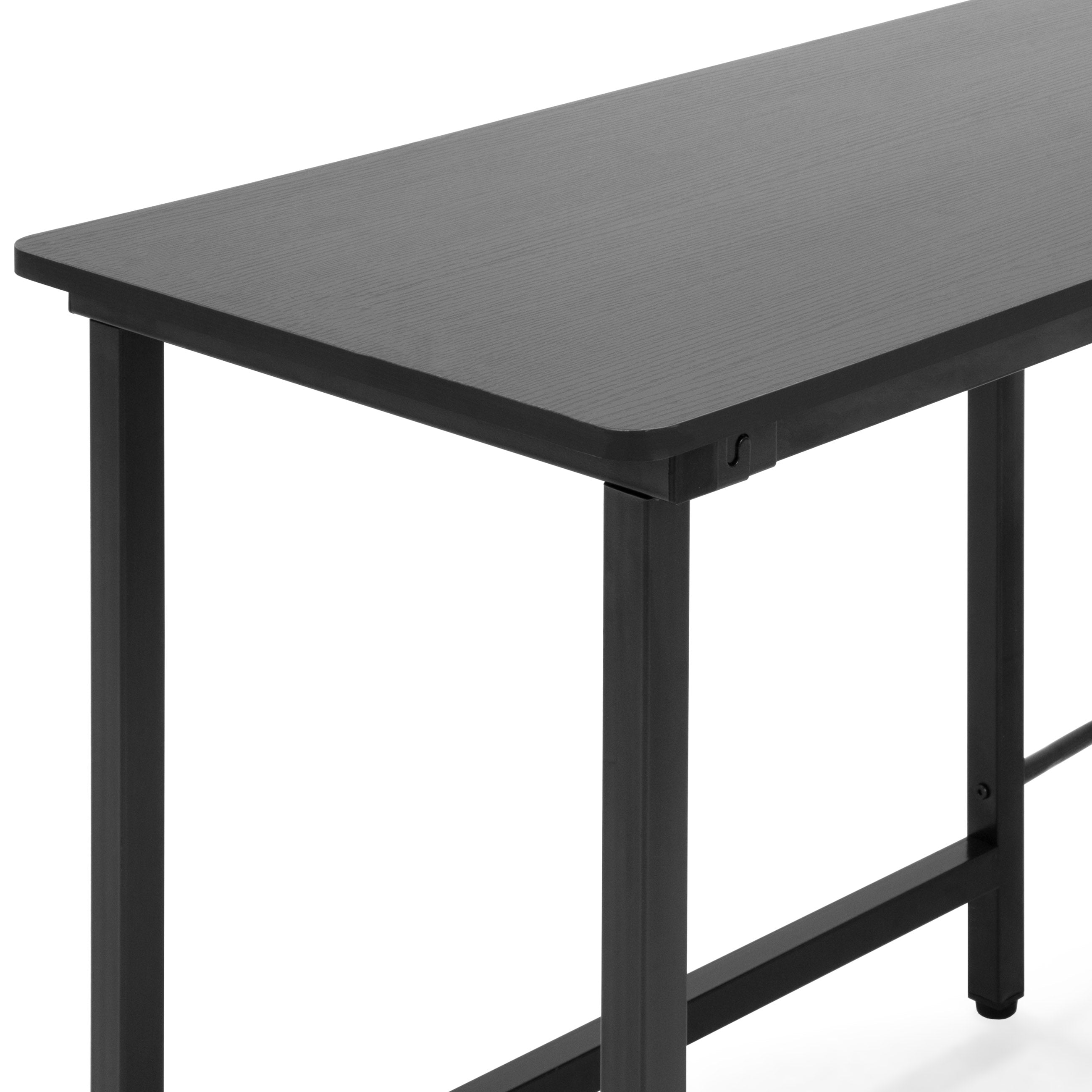 Modern L-Shaped Corner Computer Desk Table Workstation w/ CPU Stand 