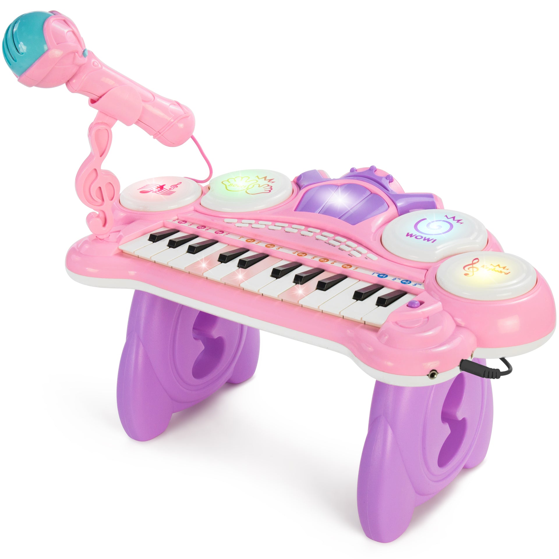 24 Key Musical Electronic Keyboard w Drums Microphone MP3