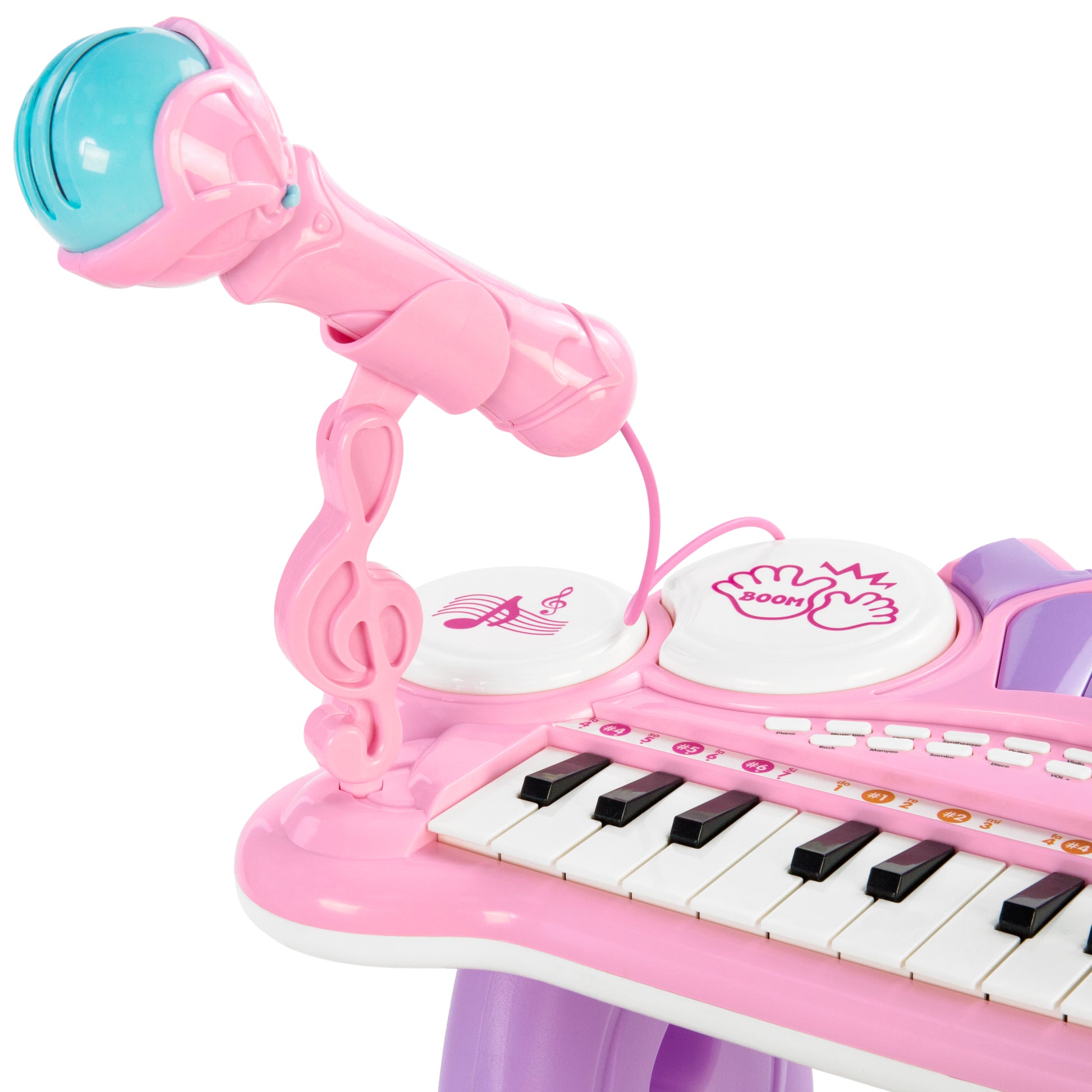 24-Key Kids Musical Electronic Keyboard Piano w/ Drums, Microphone, MP3