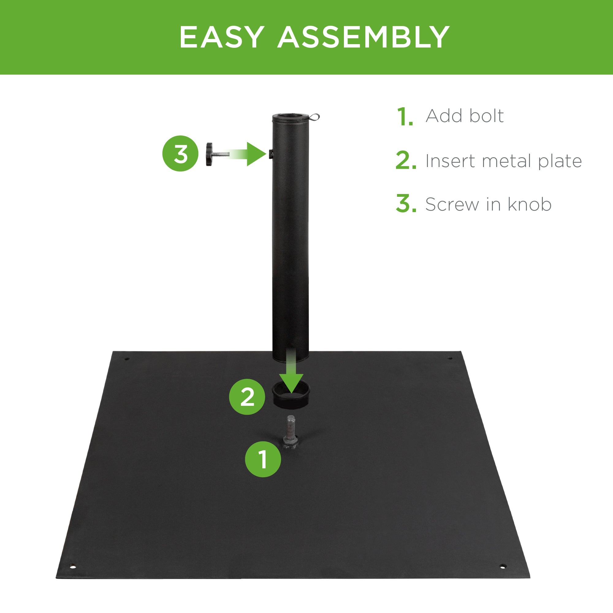 insert for patio umbrella stand 38.5 lbs Steel Umbrella Base