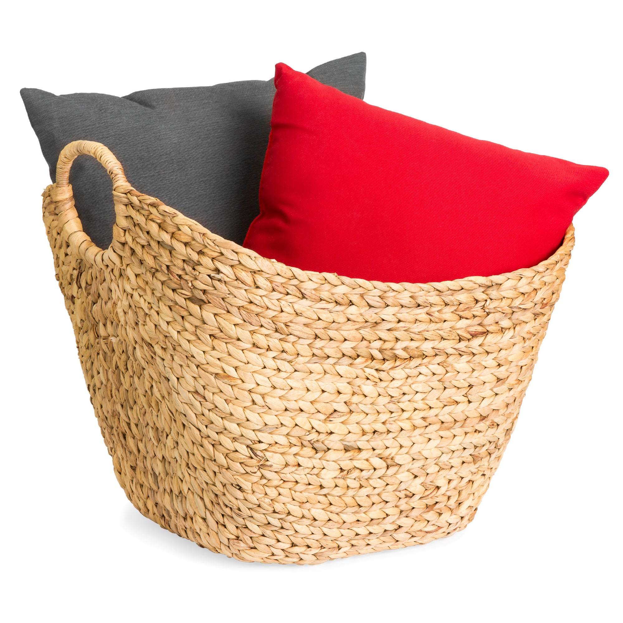 Set of 4 Seagrass Storage Tote Baskets, Laundry Organizer w/ Insert Ha –  Best Choice Products
