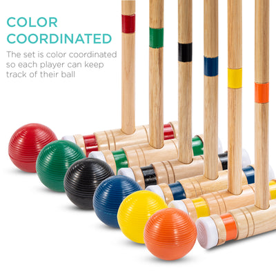 Garden Croquet Balls (Set of 4) - Wood Mallets