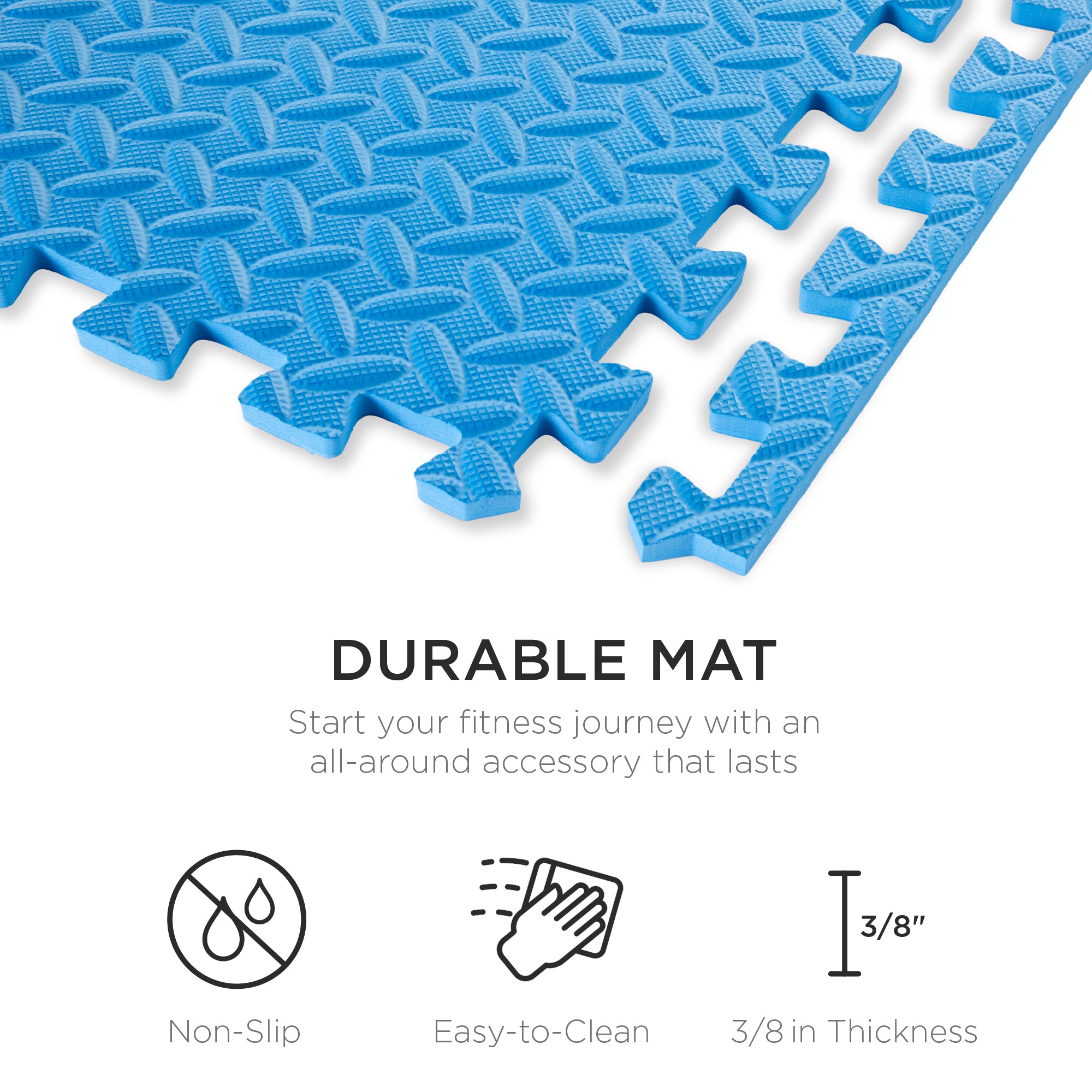 Series-8 Fitness™ interlocking Foam Floor Mat Tile 24in X 24in