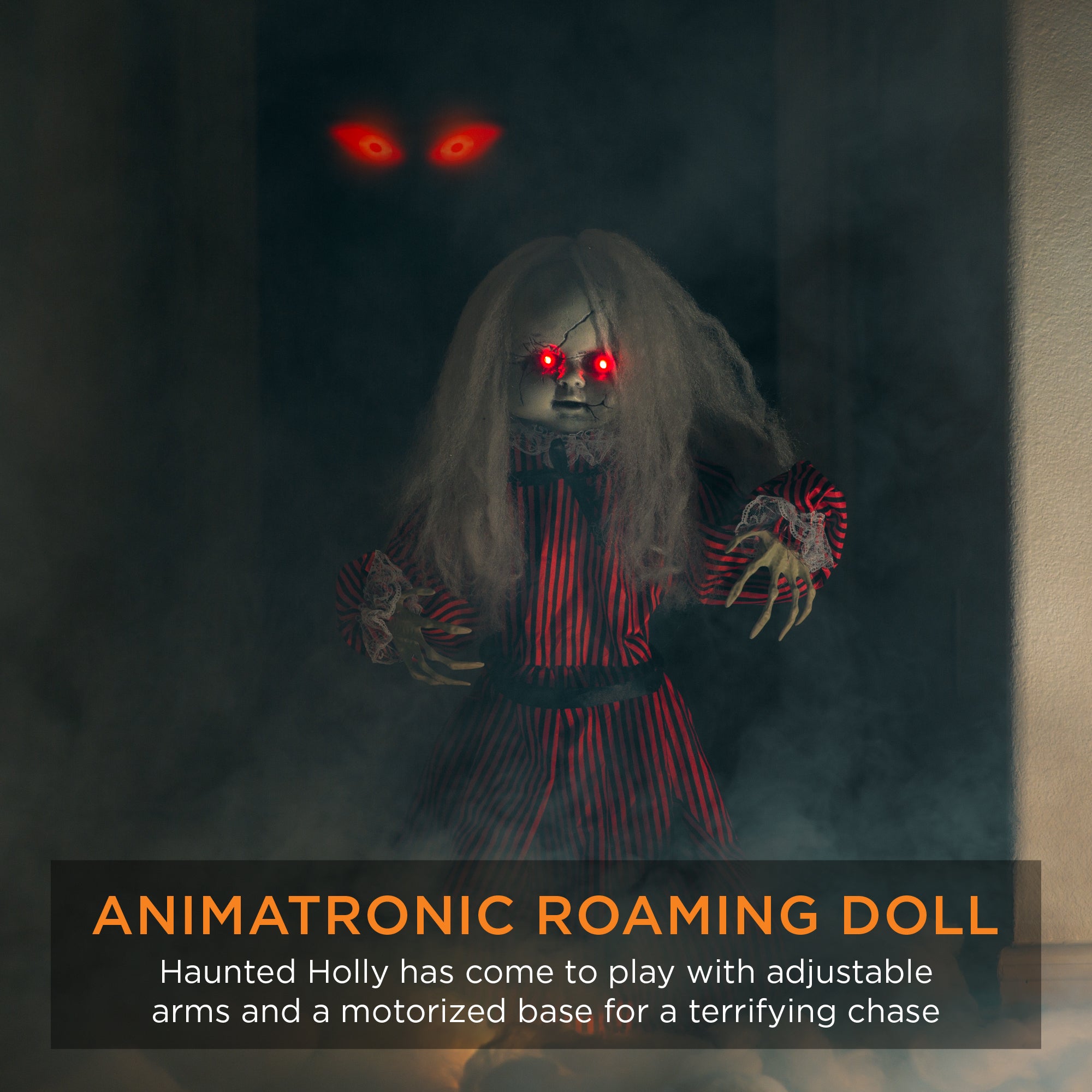 Haunted Holly Roaming Doll Halloween Decoration - Thumbnail 3