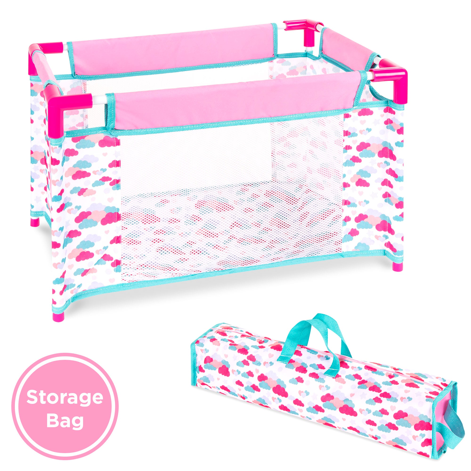 Kids 15-Piece 13.5in Newborn Baby Doll Role Play Playset w