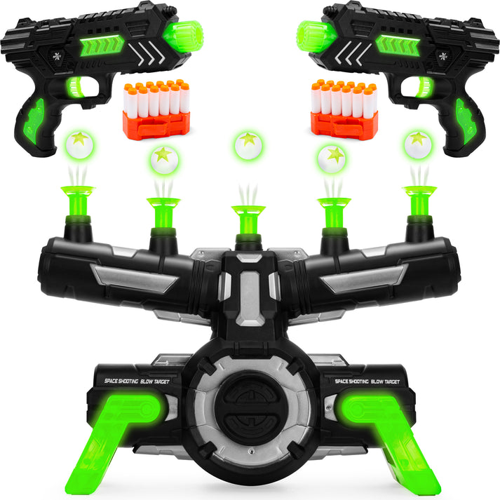 Glow-in-the-Dark Floating Target & Blaster Set w/ 24 Darts, 20 Targets –  Best Choice Products
