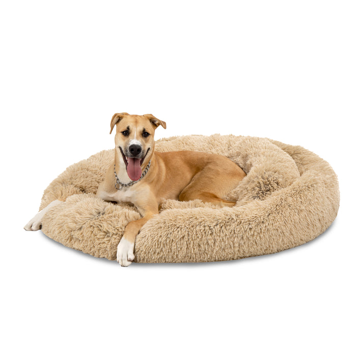 Fluffy Calming Hot Dog Bed for Large Small Dogs Cotton Big Small