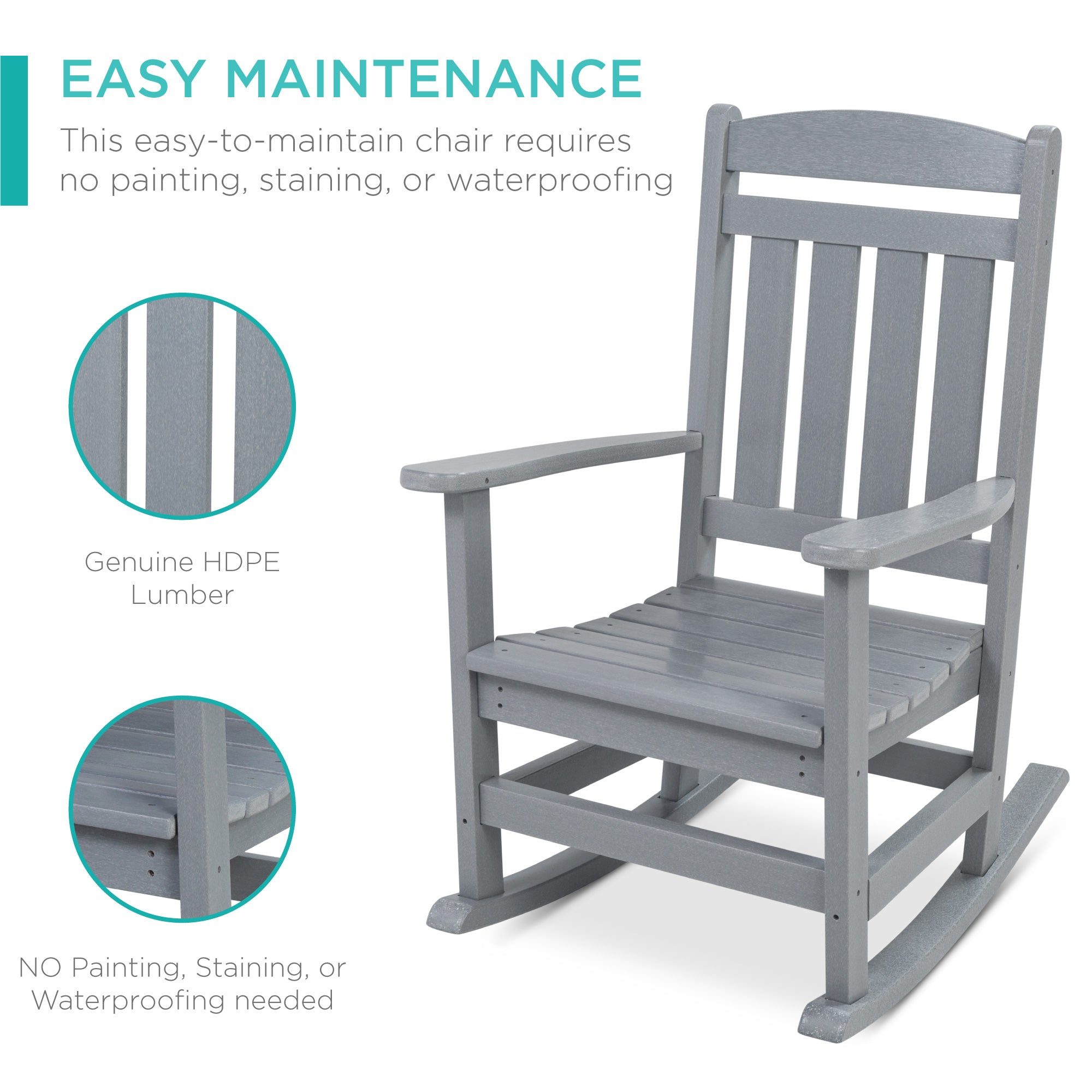 Hdpe deals rocking chair