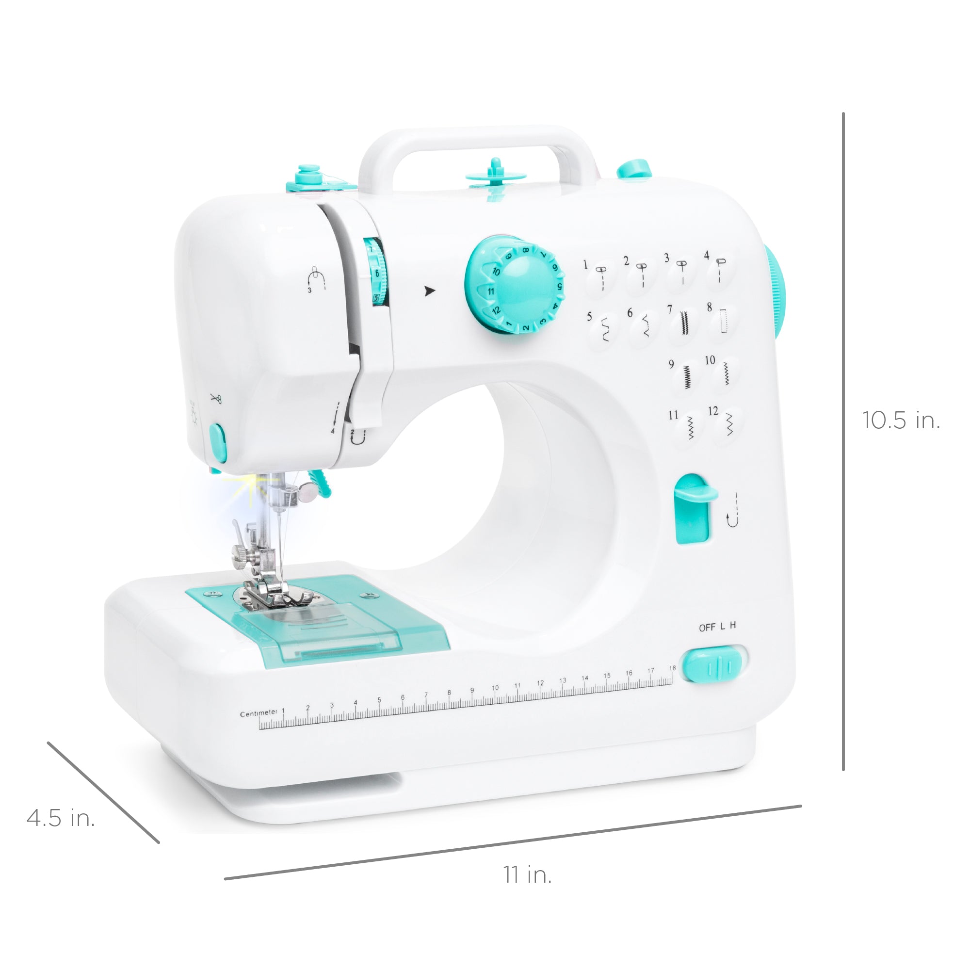 Best Choice Products 6V Portable Sewing Machine, 42-Piece Beginners Kit w/ 12 Stitch Patterns