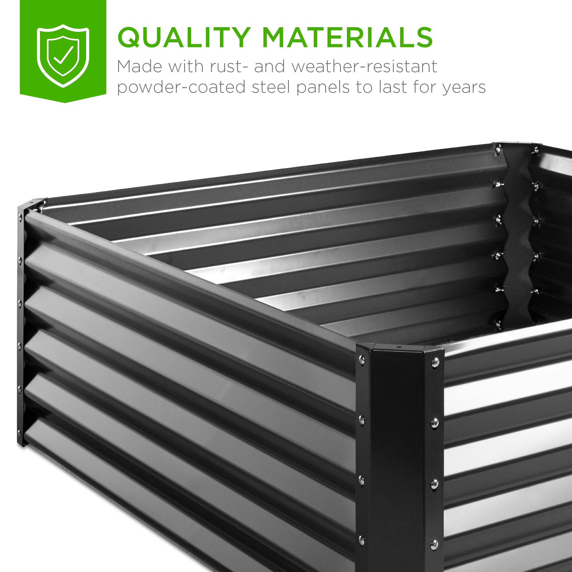 Outdoor Metal Raised Garden Bed for Vegetables, Flowers, Herbs - 8x2x2 –  Best Choice Products