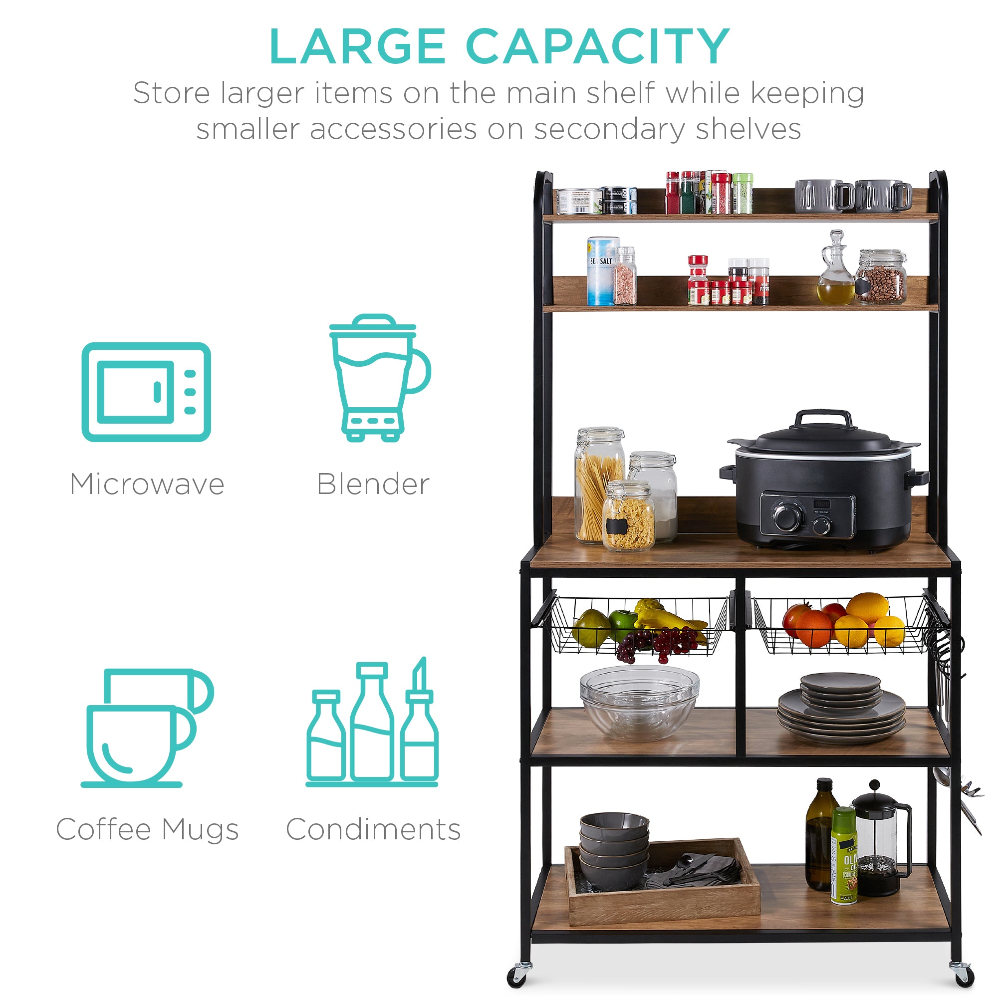 Mobile Baker's Rack (Open) – Correction Enterprises