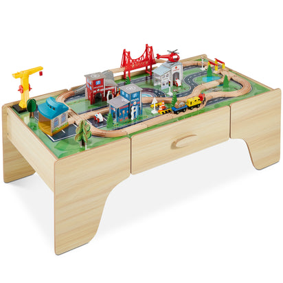 Children's Train & Track Set Toddlers Station Building Blocks Play Baby Toy  Gift 