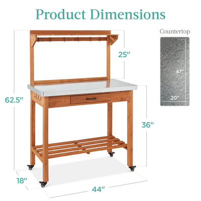 KORVOS Movable Portable Outdoor Table, Stainless Steel Patio Kitchen  Island, Storage Cabinet with Wheels and Side Shelf, inclouding Four  Accessory