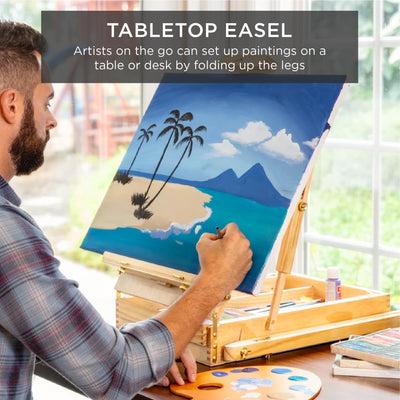 Portable Easel with Removable Drawers