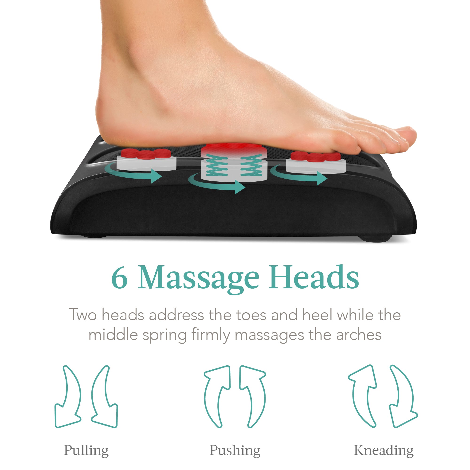 HealthmateForever 6 heads remote control kneading massage pillow, Shiatsu  foot neck & back massager …See more HealthmateForever 6 heads remote  control