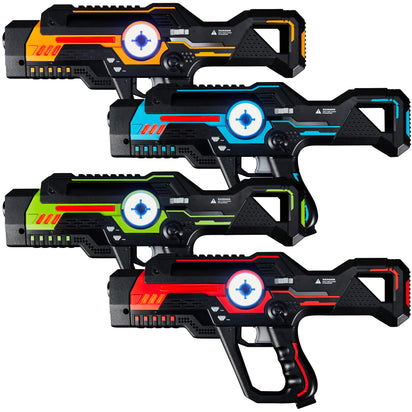 Set of 4 Infrared Laser Tag Blasters for Kids & Adults w/ 4 Settings – Best  Choice Products