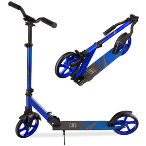 Kids Height  Adjustable Kick Scooter w/ Carrying Strap, Non-Slip Deck