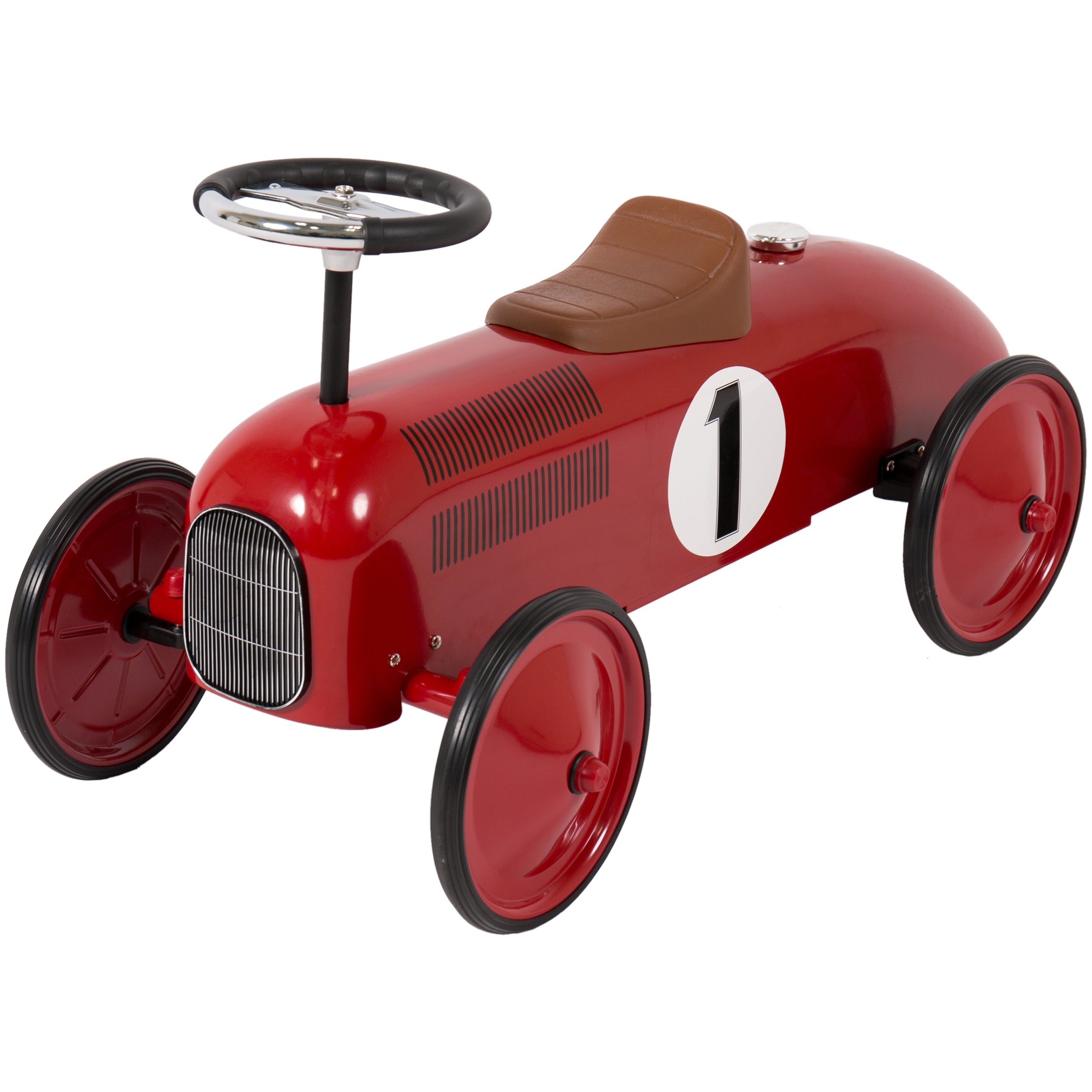 Classic Ride-On Metal Racer Pedal Car – Best Choice Products